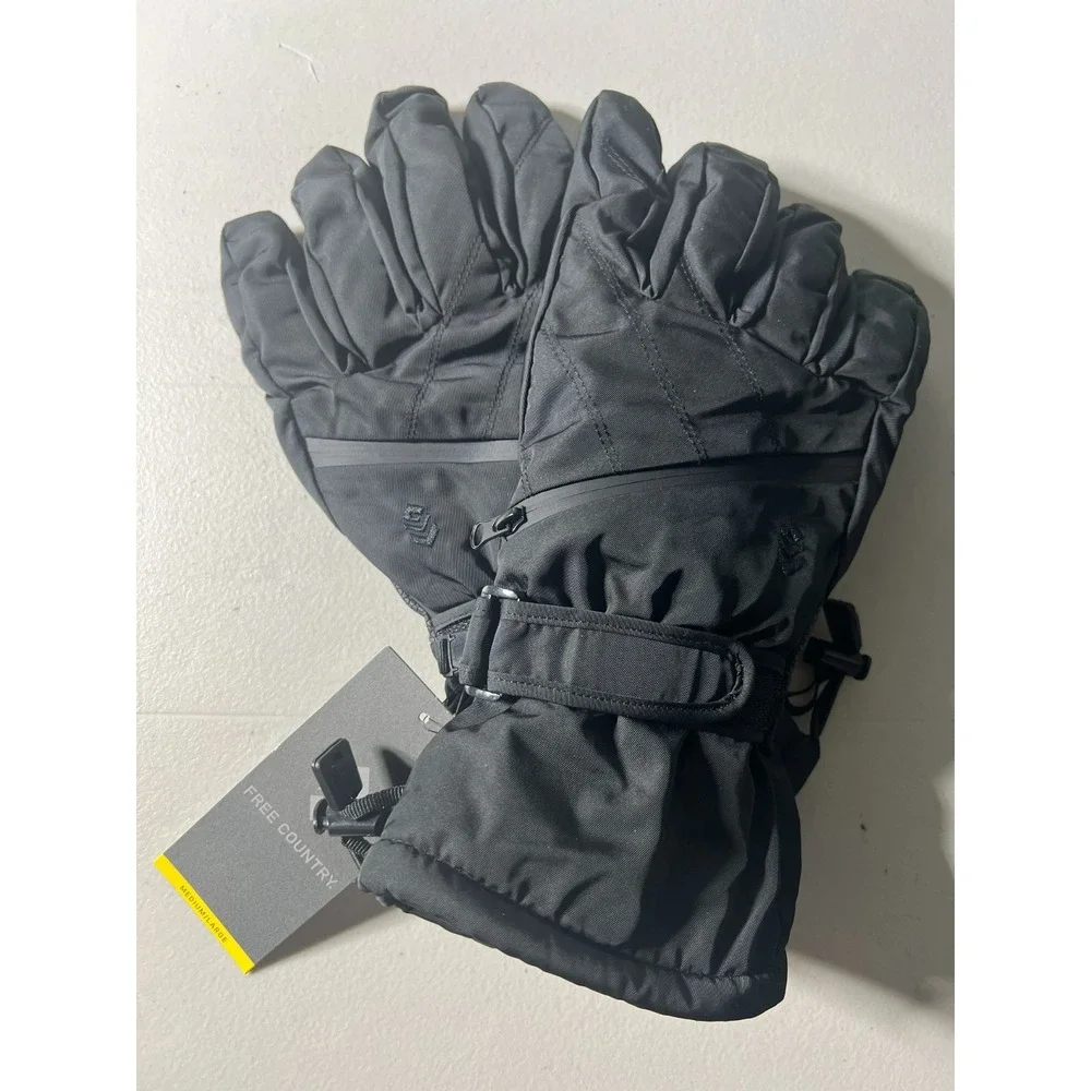Black Snow Gloves Free Country Women's Medium Large Snowboarding Skiing Winter